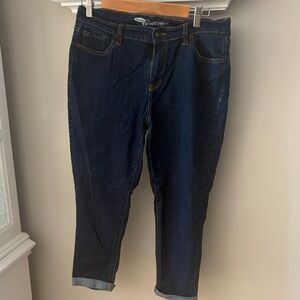 Old Navy Dark Blue Ankle Jeans